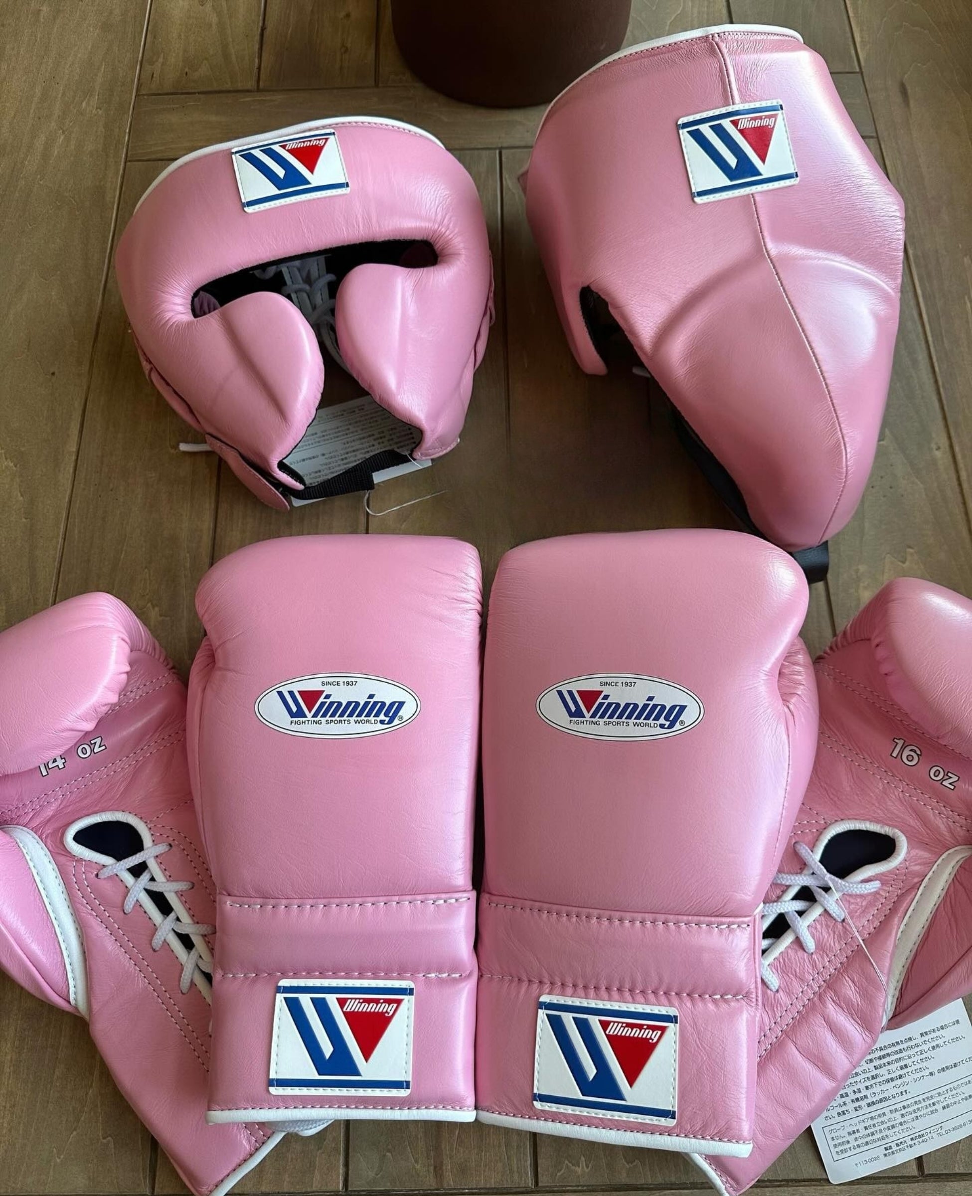 Winning Boxing Glove set, Winning Boxing gear, Pink Yellow winning boxing set Winning Lace up Boxing Glove set, Boxing Glove set, Winning boxing gear set, PF Fitness Gear, Winning set, PF FITNESS GEAR winning gear, winning Boxing Glove, Winning groins, Winning head Gear, winning Boxing Set